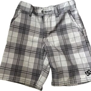 Boys DC Gray Flat Front Shorts Casual Style